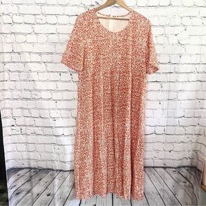 TENDENCY. Floral print dress. Size L